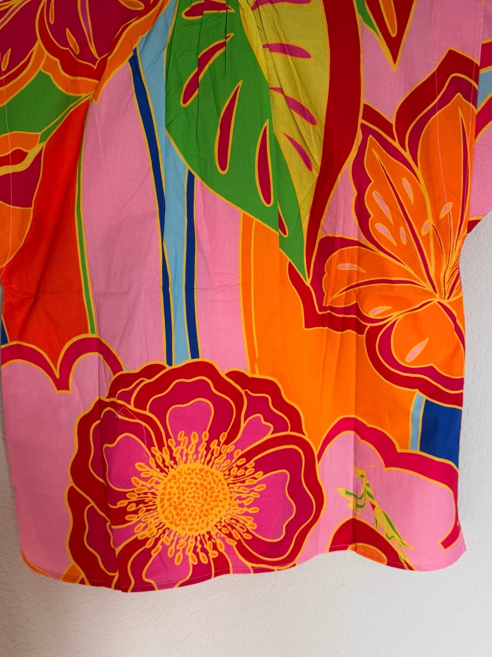 Maude Vivante Joy Big Florals Top Size M NWT Colorful Tropical Blouse - Picture 9 of 13